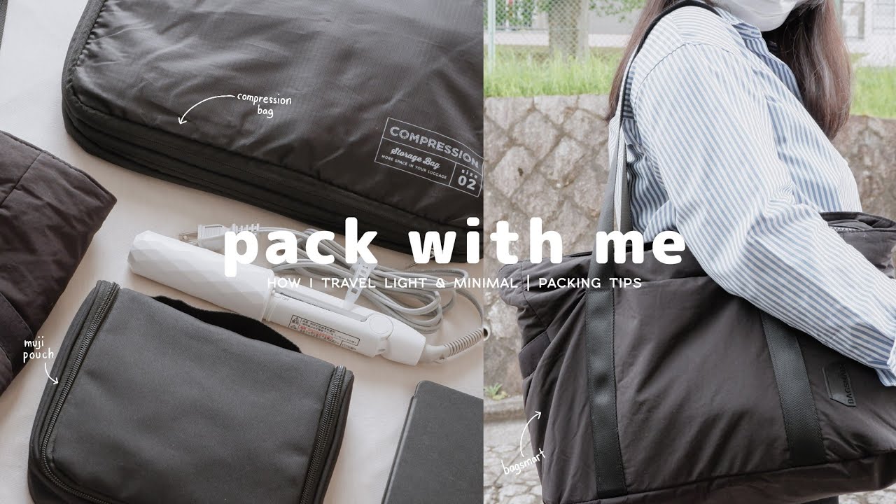 PACK WITH ME! 🌿| How I Travel Light & Minimal + Packing Tips | Ft. Bagsmart 👜