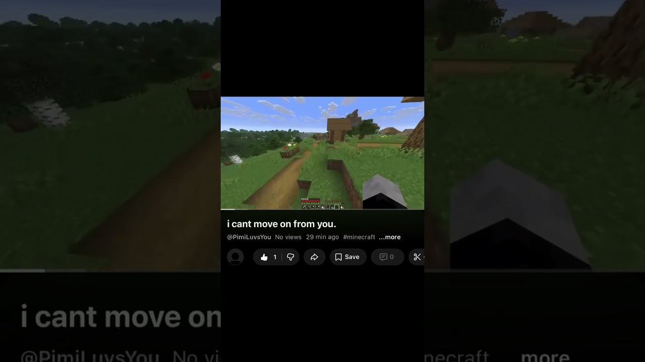 Я много раз умирал, лишь бы немного пожить с тобой. | #minecraft #gaming #shorts #overthinking #love