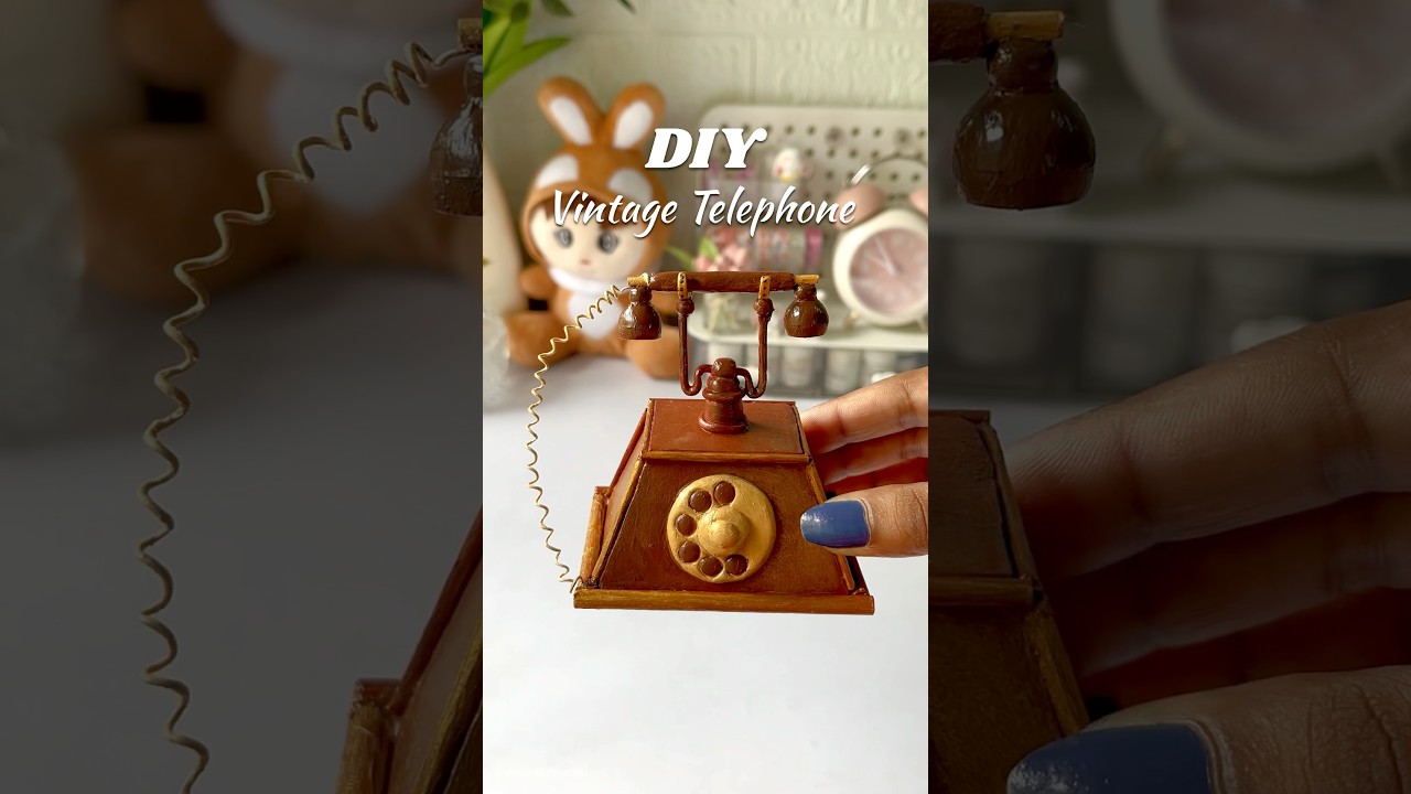 DIY telephone #shorts #viralshorts #craftideas #cardboardcraft #handmade #bestoutofwaste