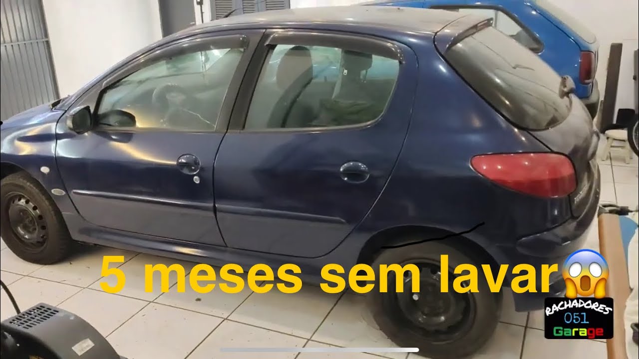Peugeot 206 sem lavar a 5 meses (Parte 1)