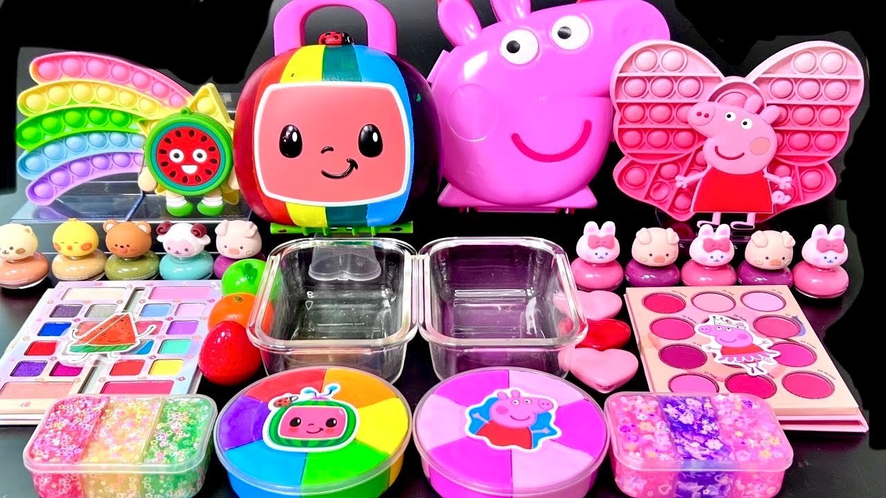 [ASMR] My BEST TwoColors Slime Videos Collection 1Hour. Most Satisfying Slime 투컬러 슬라임 베스트 모음집 (891)