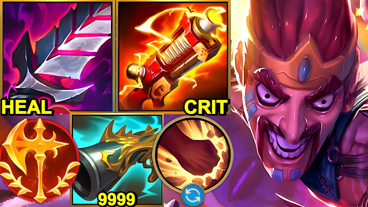 Wild Rift China Draven Adc - Bloodthirster Max Crit Draven Build Runes - Draven Draven Skin