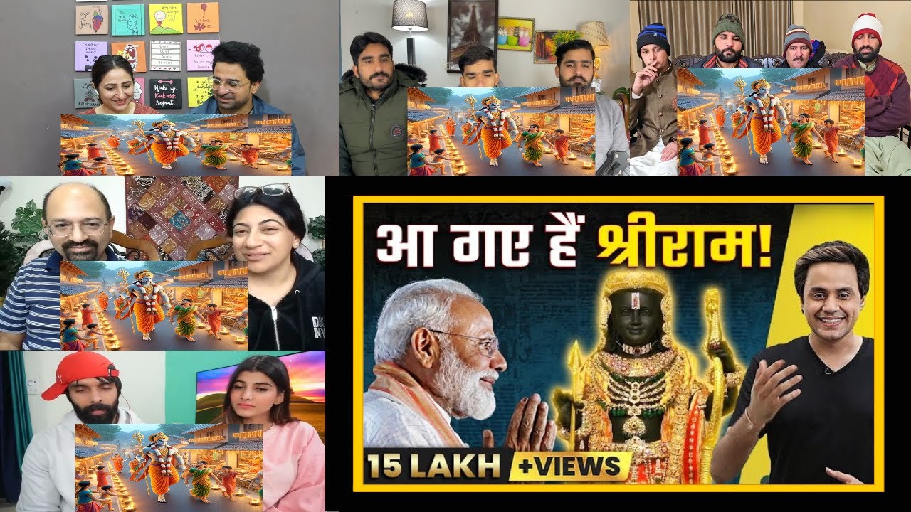 500 सालों का इंतज़ार ख़त्म  Ram Mandir Pran Pratistha राम मंदिर उद्घाटन   Narendra Modi Mix Reaction