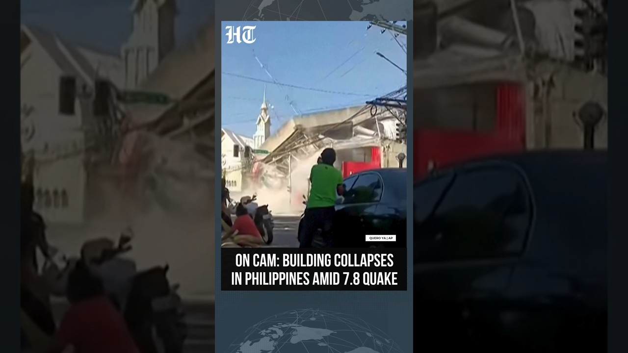 On Cam: Building Collapses During Earthquake In Philippines' General Santos City