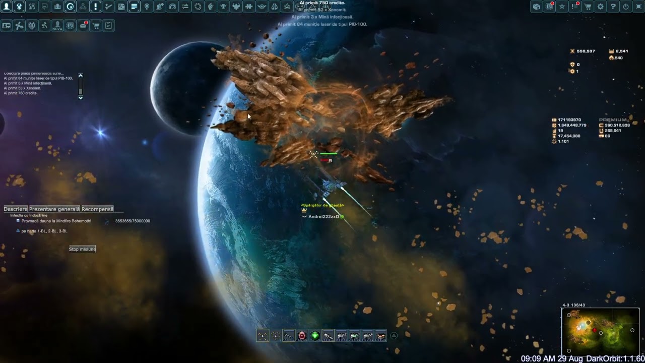 Darkorbit - Romania - 135 Cutii galbene (Zeus Day)