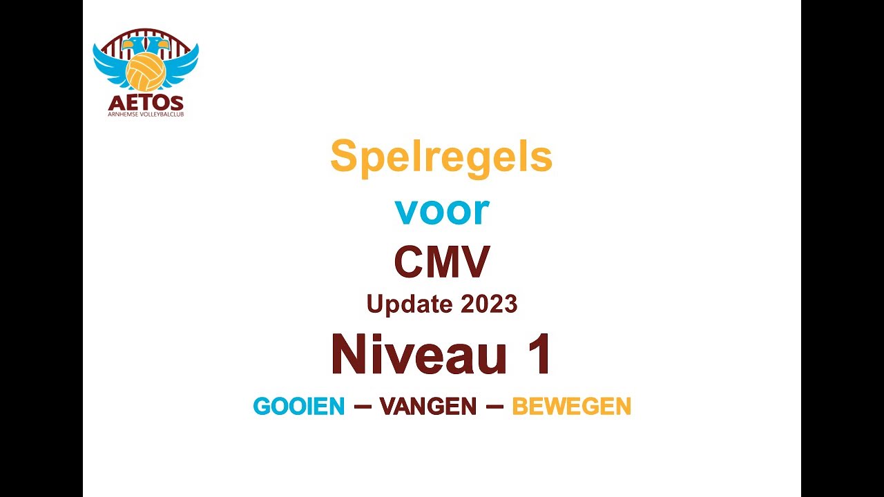 Spelregels CMV Niveau 1 2023