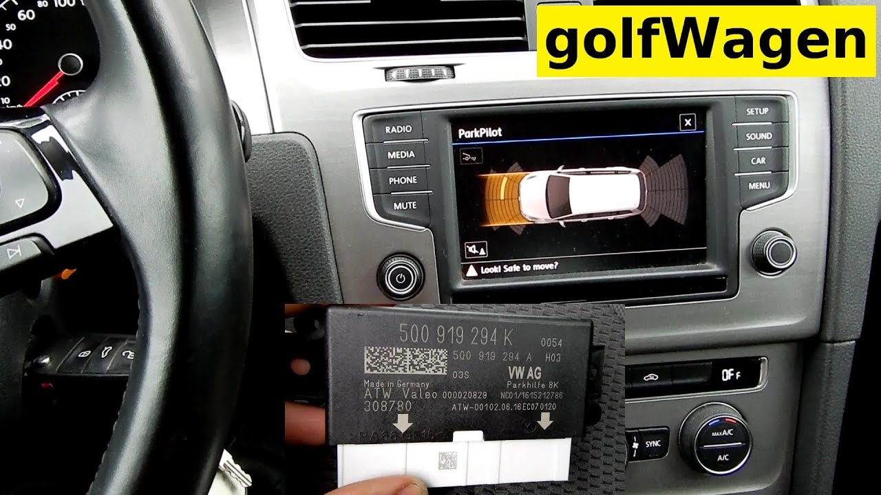 VW Golf 7 park assist ecu localization