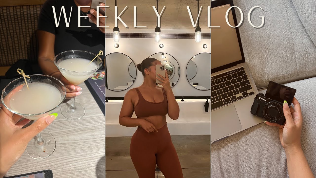 WEEKLY VLOG | Friend Dates, Laser Hair Removal, Closet Organization, Content BTS, etc.