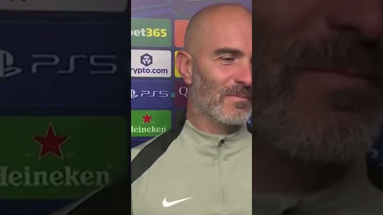 Enzo Maresca addressed Jo&atilde;o Pedro red card in the post match interview #chelseafc #ucl #redcard