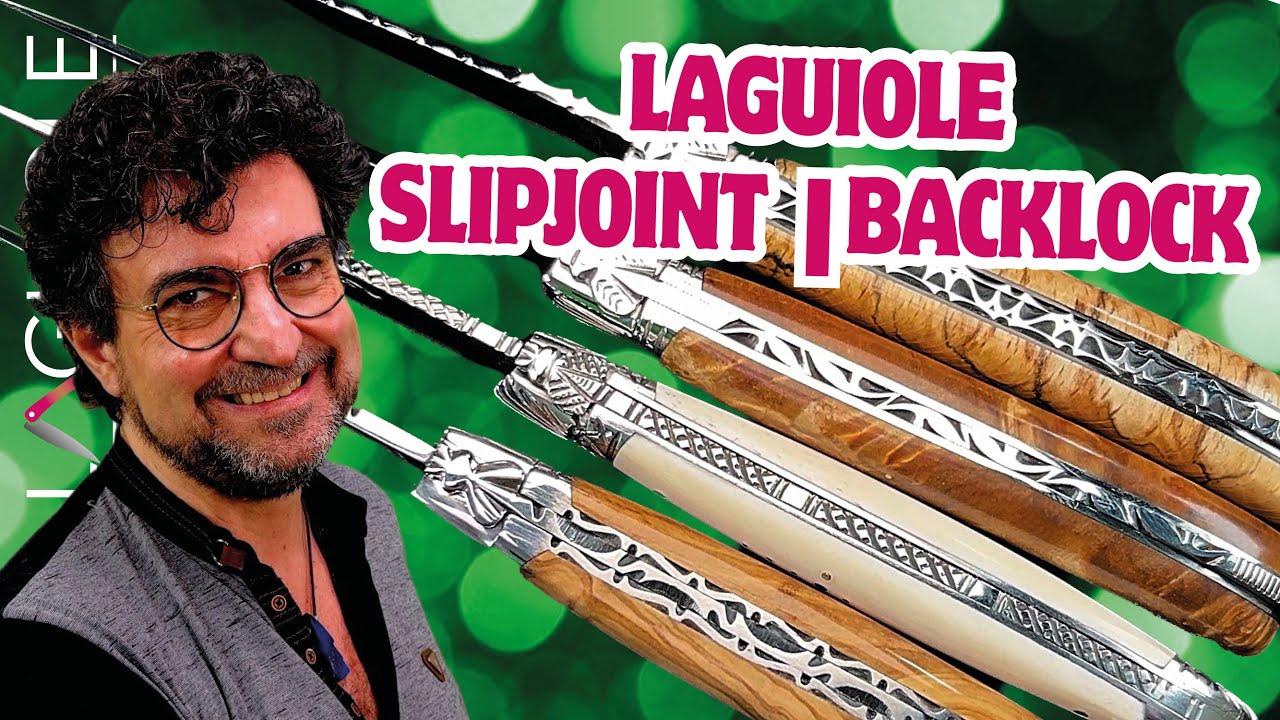 Laguiole: Slipjoint oder Backlock, ein Vergleich von 3 Schmieden und 4 Taschenmessern