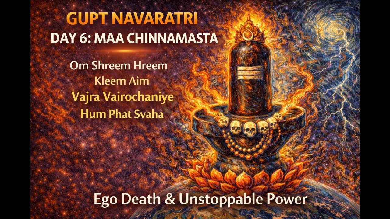 माँ छिन्नमस्ता बीज मंत्र | Gupt Navratri 2026 Day 6 | Divine Shakti
