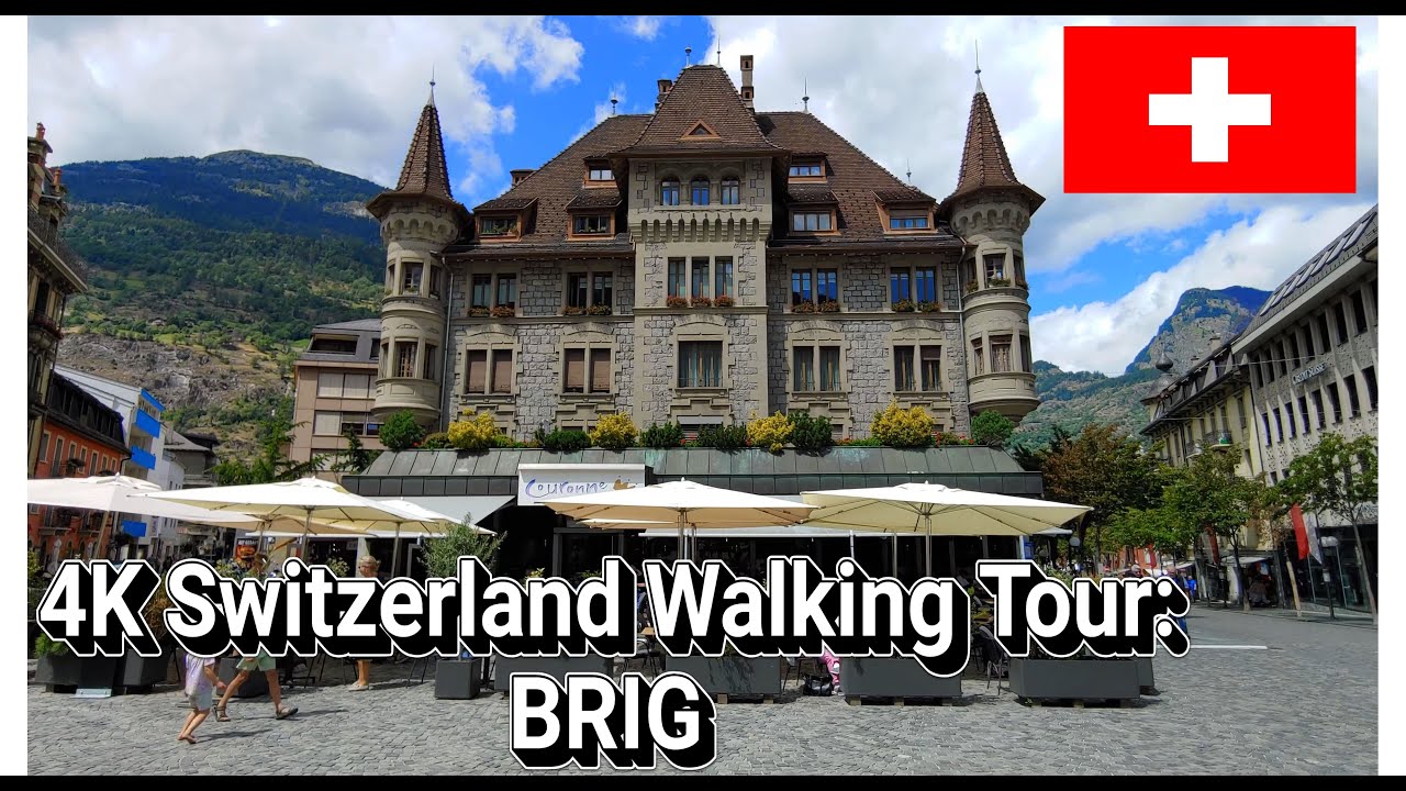 4K Switzerland Walking Tour: Brig