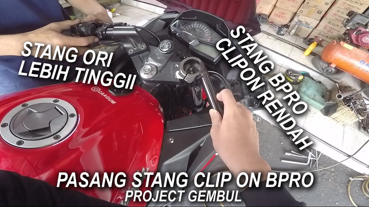 #88 Review & Pasang Stang Clip On Bpro Ninja 250 fi |Gimana rasanya Jadi Nunduk Seperti Underyoke