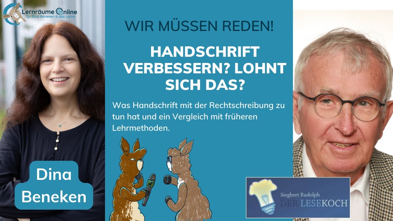 Handschrift verbessern - warum lohnt sich das? Im Gespräch mit Siegbert Rudolph, dem Lesekoch