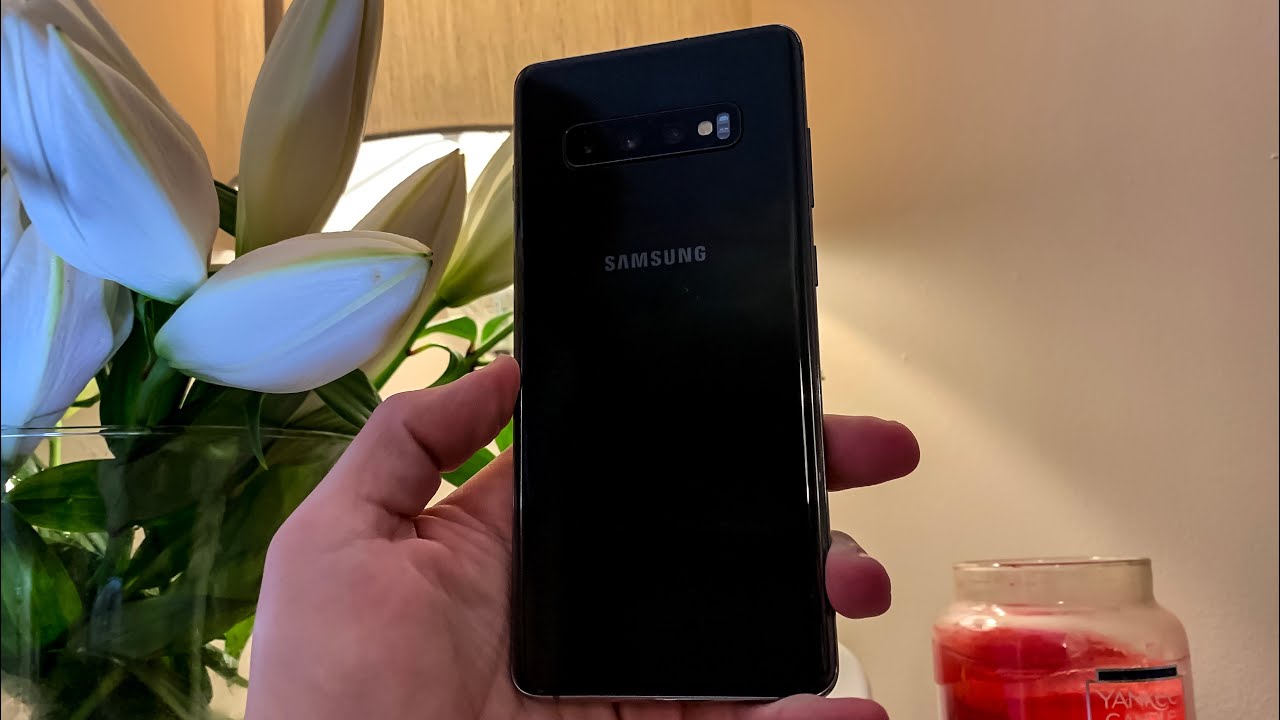 Samsung Galaxy S10 Plus Prism Black Unboxing and Setup