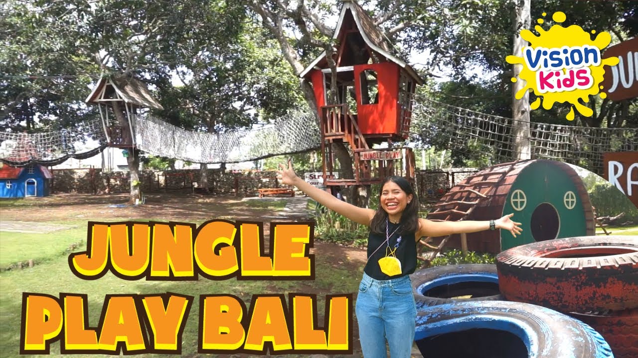 SERUNYA BERMAIN DI PLAYGROUND OUTDOOR JUNGLE PLAY BALI