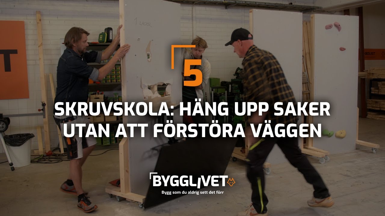 Skruvskola: H&auml;ng upp saker utan att f&ouml;rst&ouml;ra v&auml;ggen