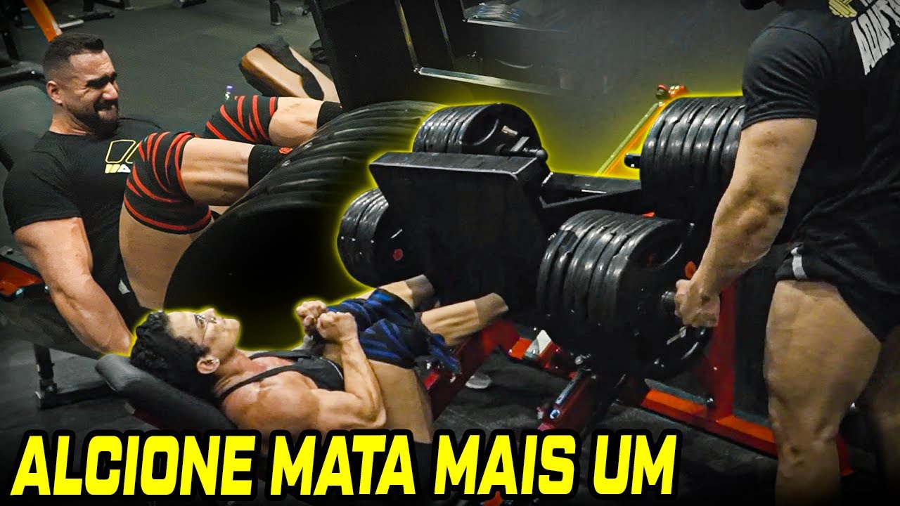 ALCIONE LEVA RENAN AO EXTREMO NO TREINO DE PERNAS