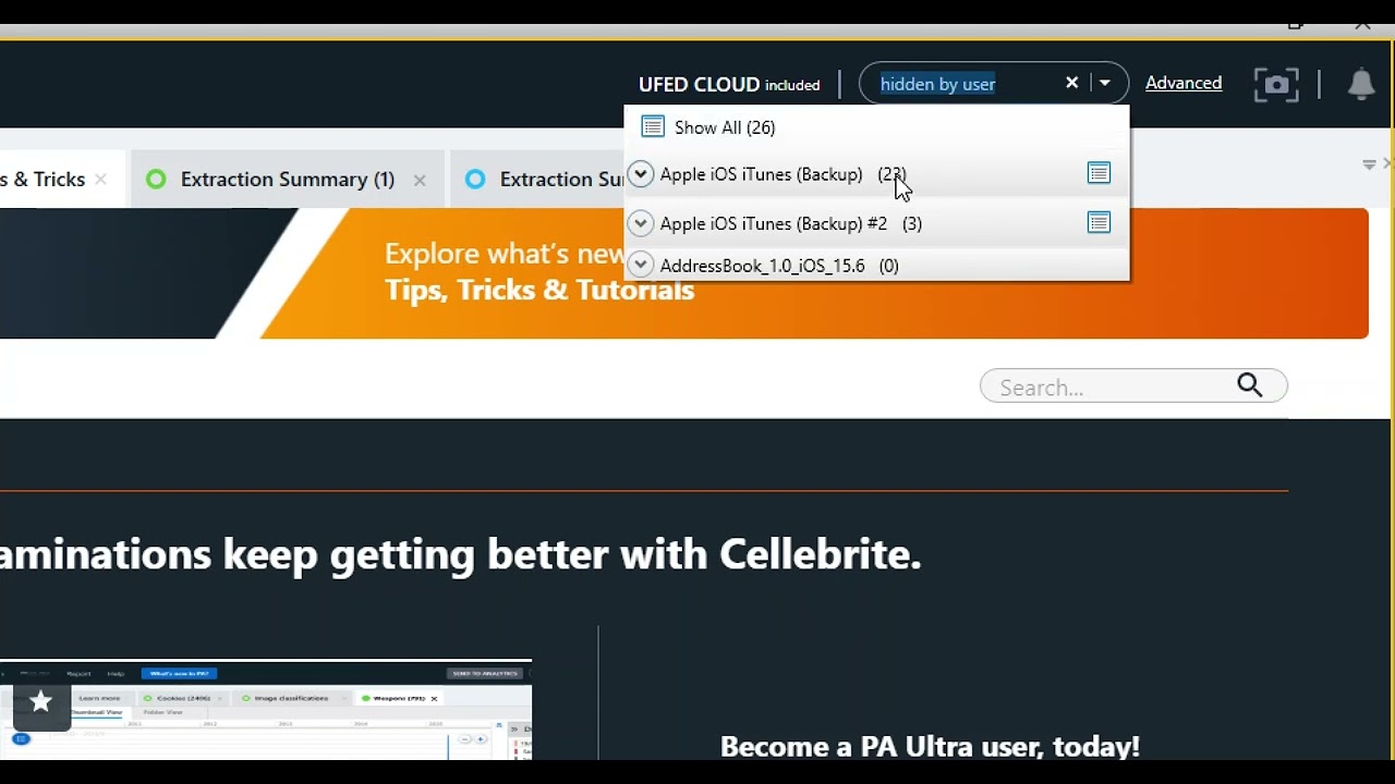 How to Search for Hidden Photos with UFED Cloud in Mobile Forensics