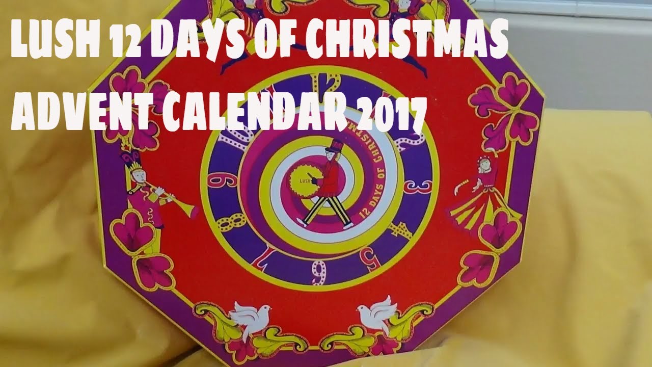 NEW LUSH 12 DAYS OF CHRISTMAS ADVENT CALENDAR 2017