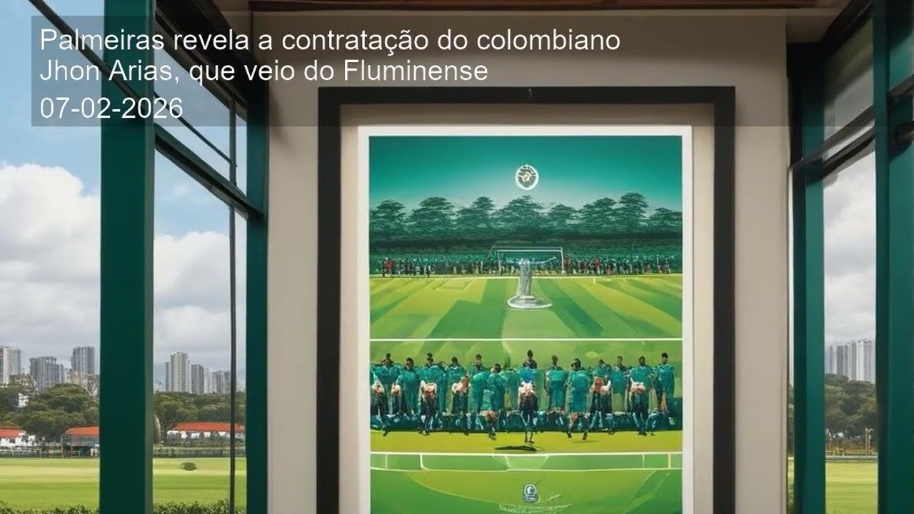 Palmeiras revela a contratação do colombiano Jhon Arias, que veio do Fluminense