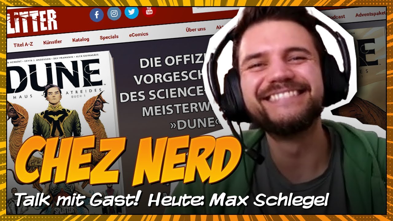 Chez Nerd - Der Comic Talk mit Gast. Heute: Max Schlegel vom Splitter Verlag | Deutsch