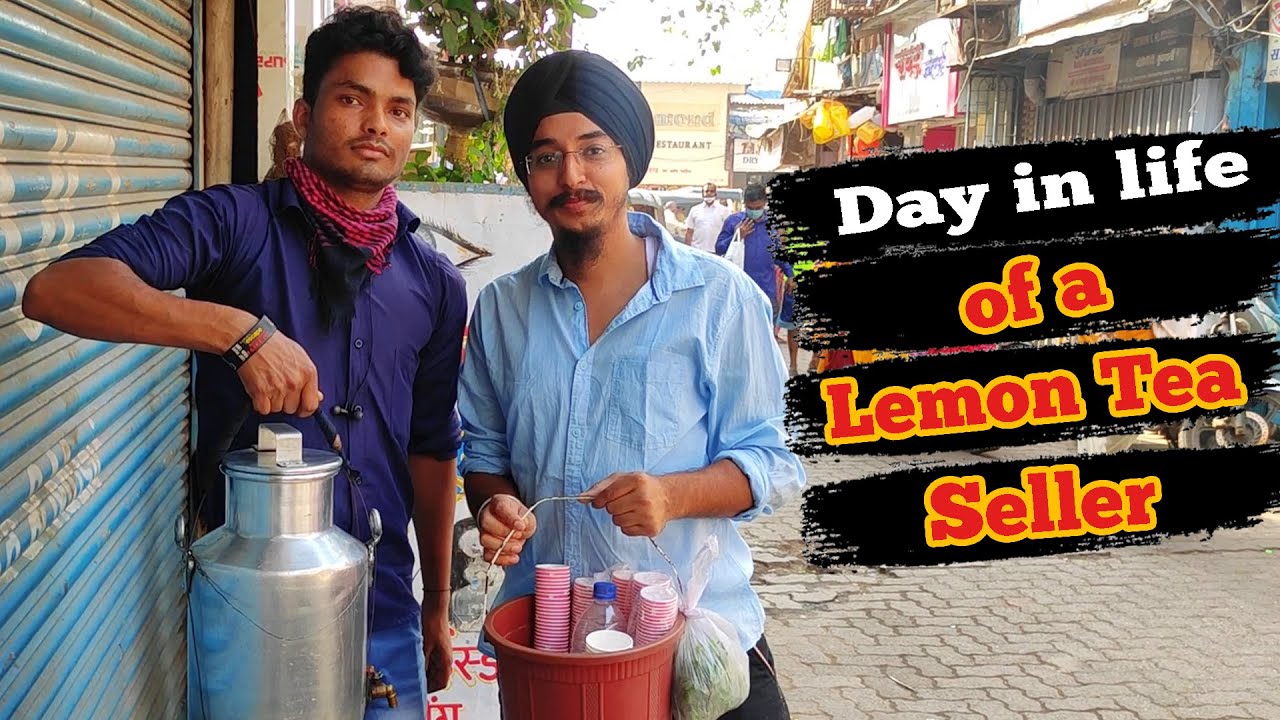 HOW MUCH HE EARNS ??? LEMON TEA JUST RS 5 || MUMBAI STREET FOOD SERIES