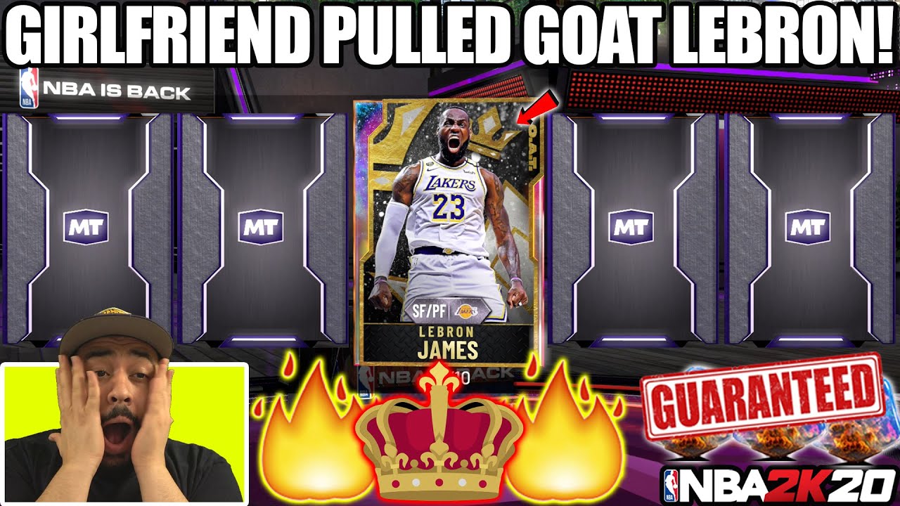 MY GIRLFRIEND PULLED GOAT LEBRON JAMES WITH GUARANTEED GALAXY OPALS IN NBA 2K20 MYTEAM PACK OPENING