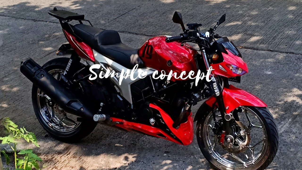 Before and after Still in progress yamaha sz modified #simpleconcept