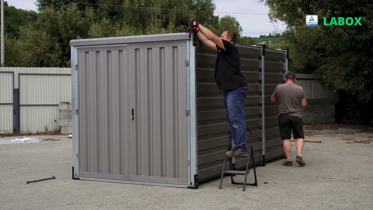 [LABOX®] EK - Aufbau und Montage der Premium Lagerbox | Lagercontainer | Motorradgarage | Gartenhaus