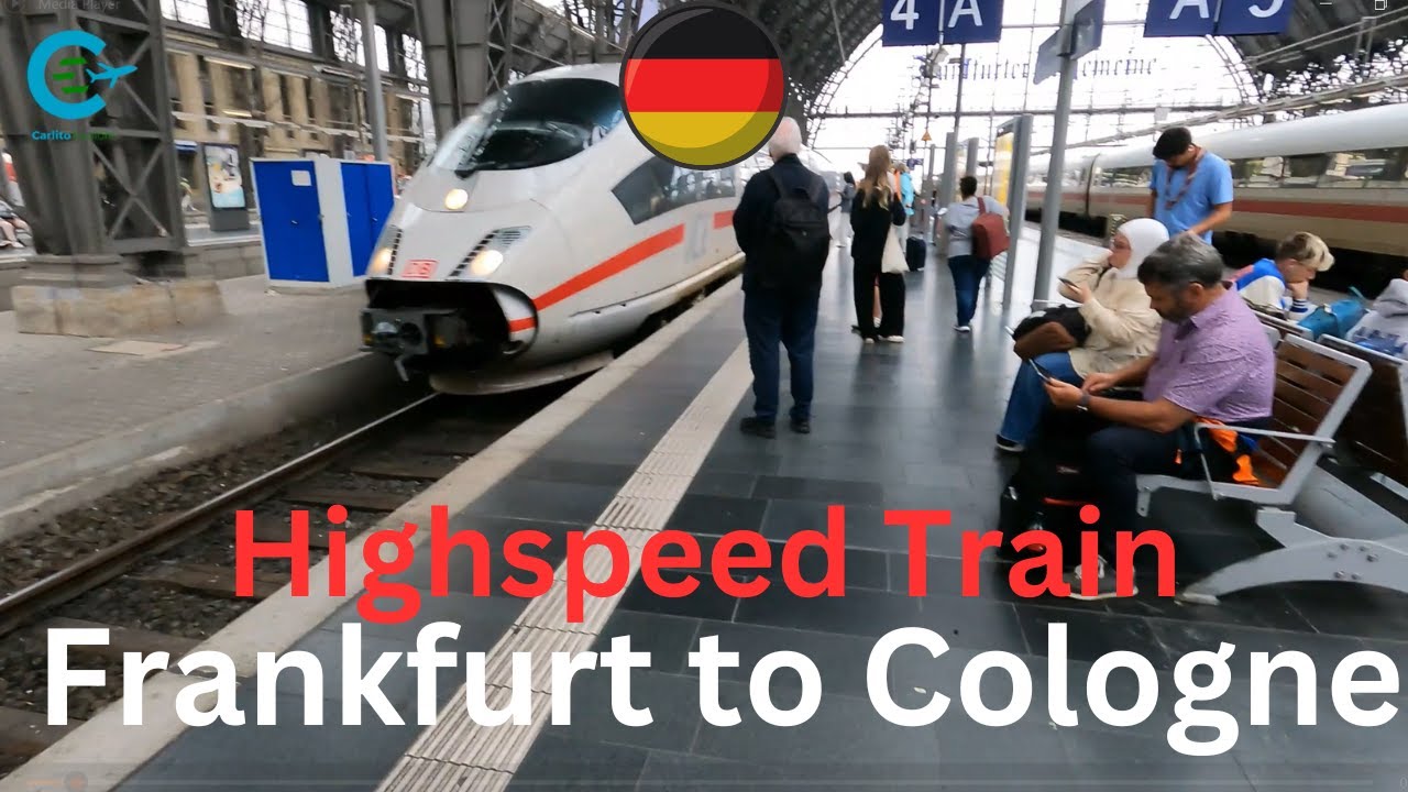 FRANKFURT Germany Train Tour - HIGH SPEED Train Frankfurt to Cologne [4K HD]