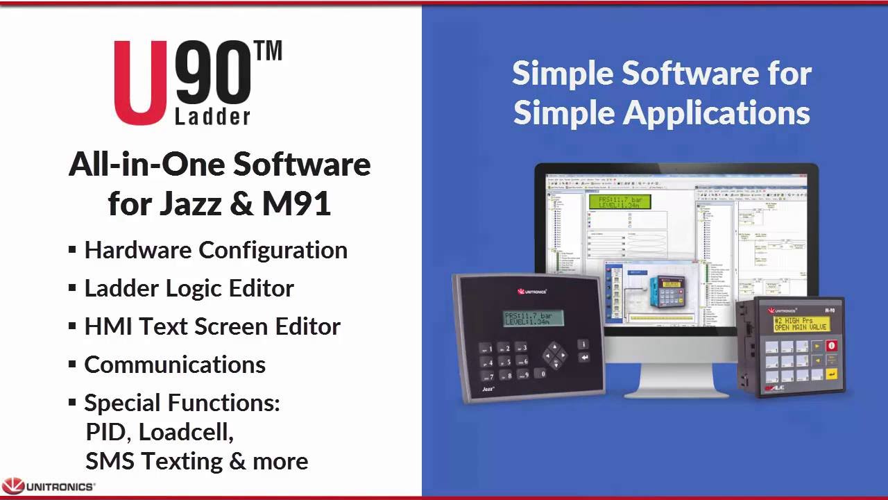 U90 Ladder™ for Jazz® and M90™/M91™ programmable controllers