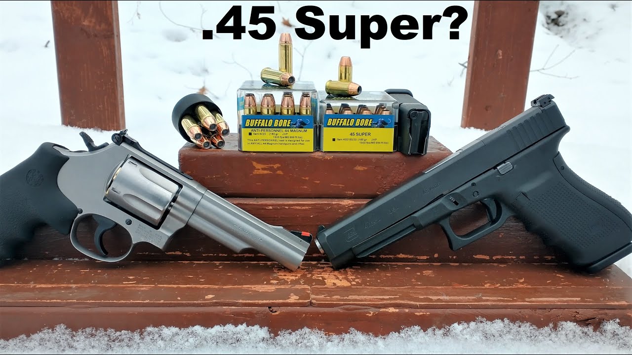 .45 Super! Если вы считаете, что 10-миллиметровый калибр переоценён — против .44 Magnum Buffalo Bore