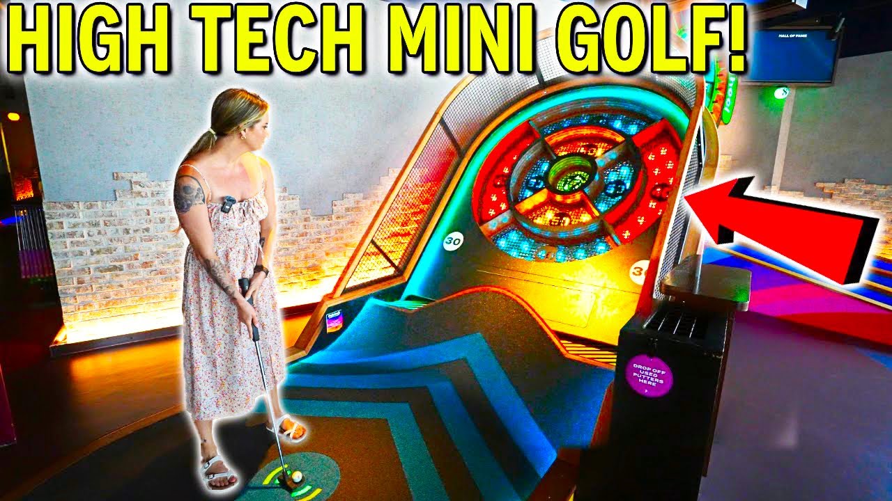 Crazy High Tech Mini Golf Course!