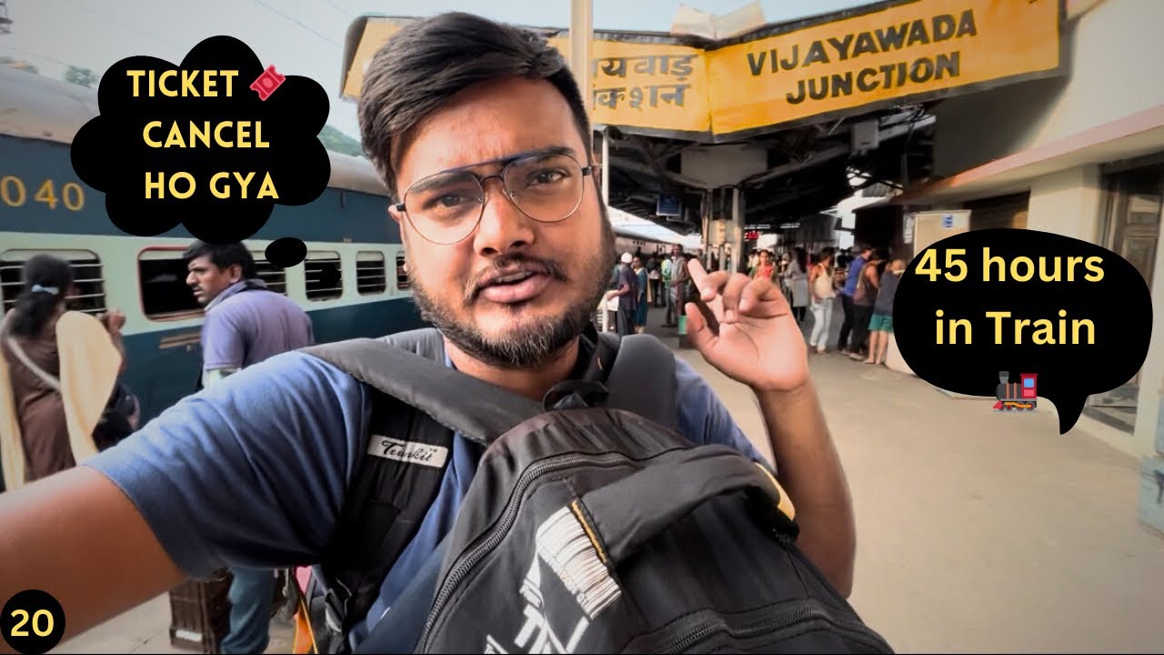 45 Hours in Train 🚂 | Coimbatore to New Delhi via Vijayawada