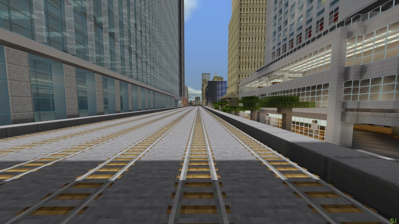 [Minecraft BE]先駆線外回り車窓　2019.10