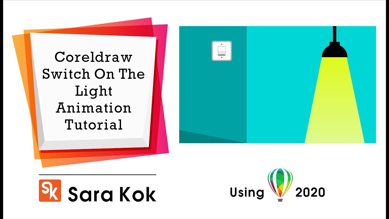 CorelDraw Tutorial Switch on the light GIF Animation