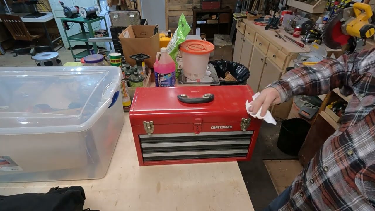 Распродажа имущества: ящик для инструментов Craftsman 1994 года выпуска. Давайте посмотрим, что к...
