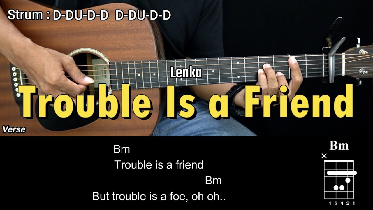 Trouble is a Friend - Lenka | EASY Guitar Tutorial with Chords - Guitar Lessons
