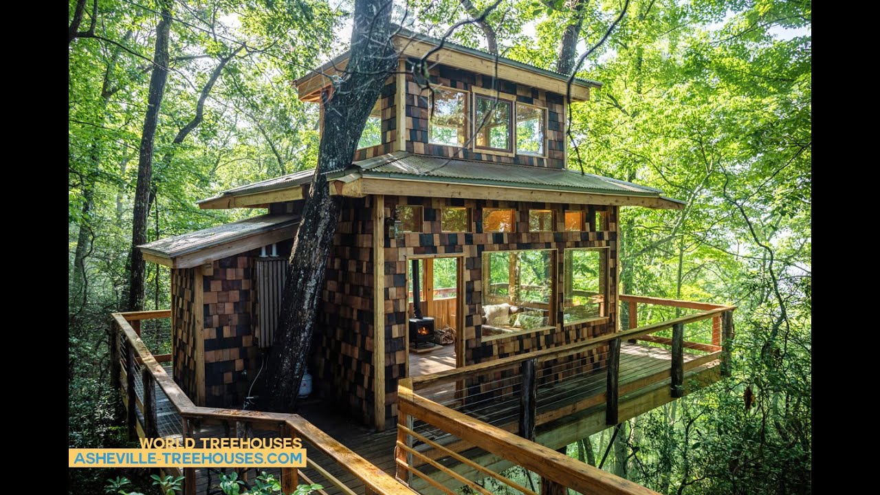 World Treehouses of Asheville Shinrin-yoku Treehouse walkthrough