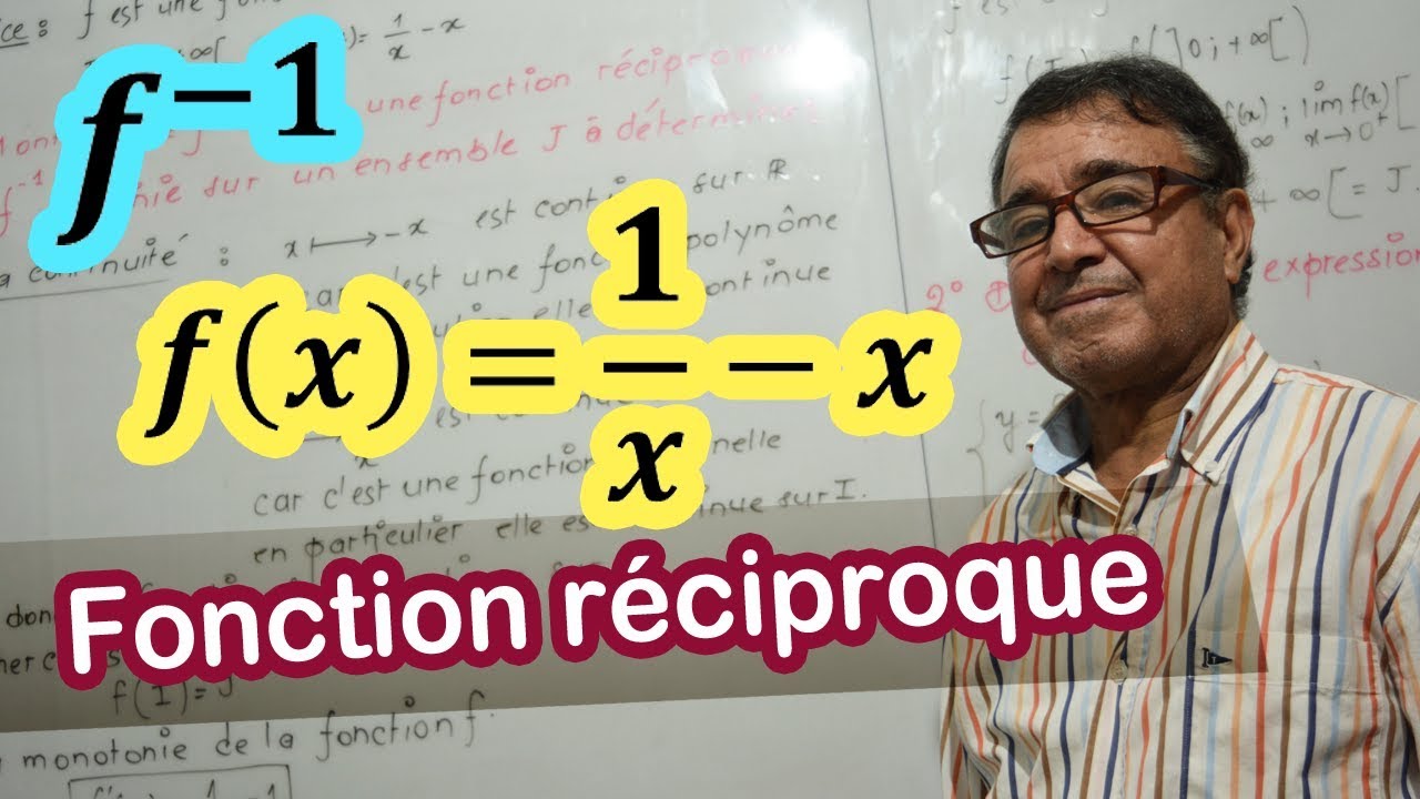 La fonction réciproque - Exercice 2