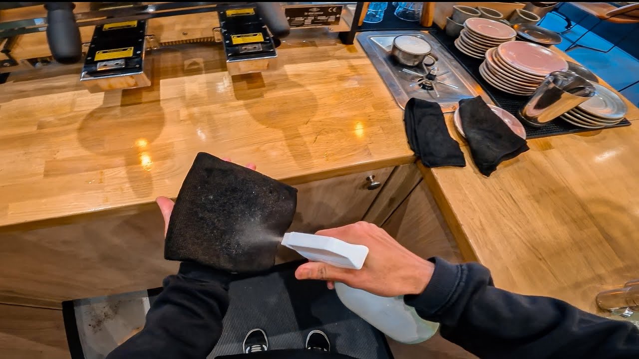 POV - Closing Shift Wind-Down in a London Coffee Shop