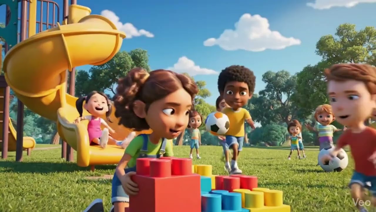 Kids day ||  children playing || animated video || made with AI 