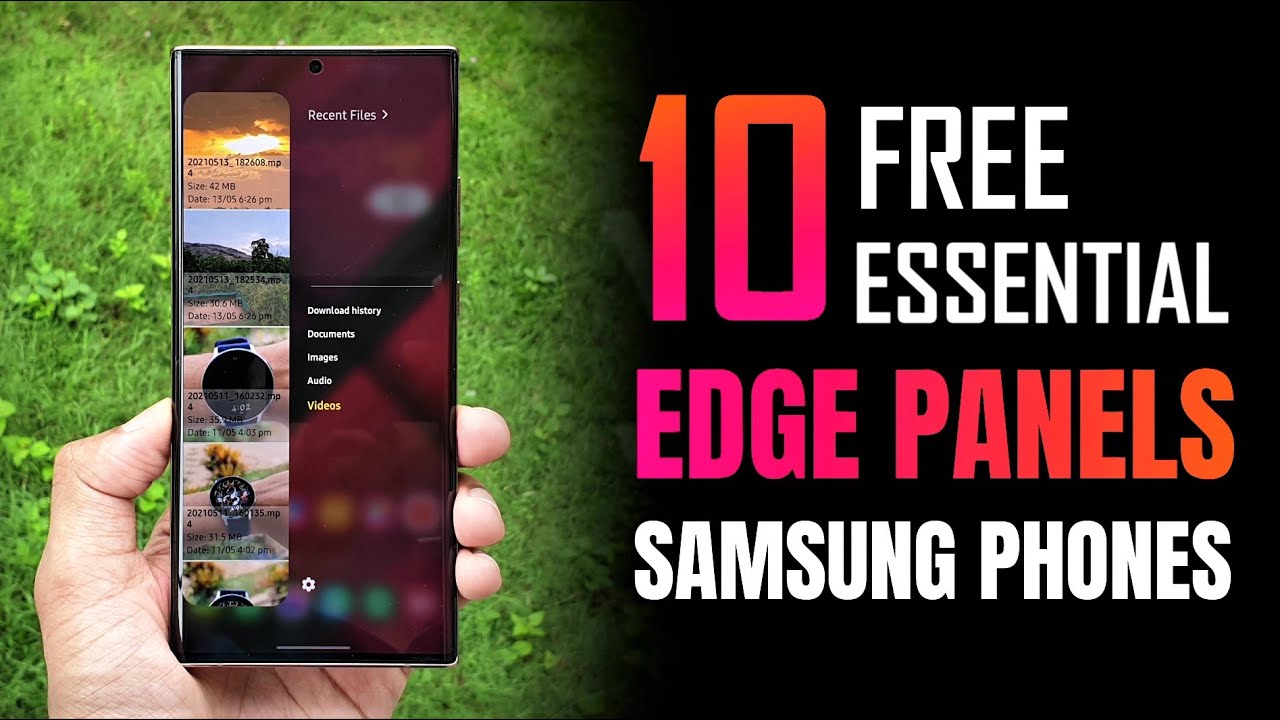 10 Essential Free Edge Panel apps for samsung Phones.