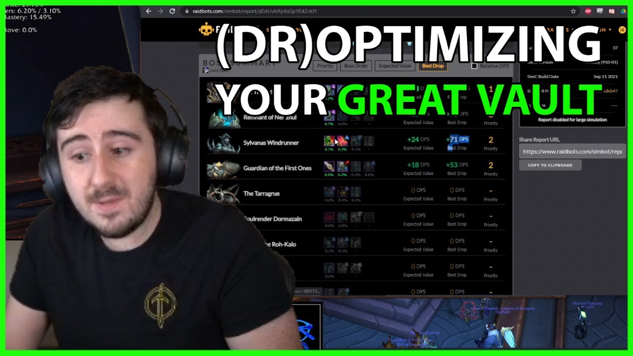 (Dr)optimizing your Great Vault and Planning your Gear Progression