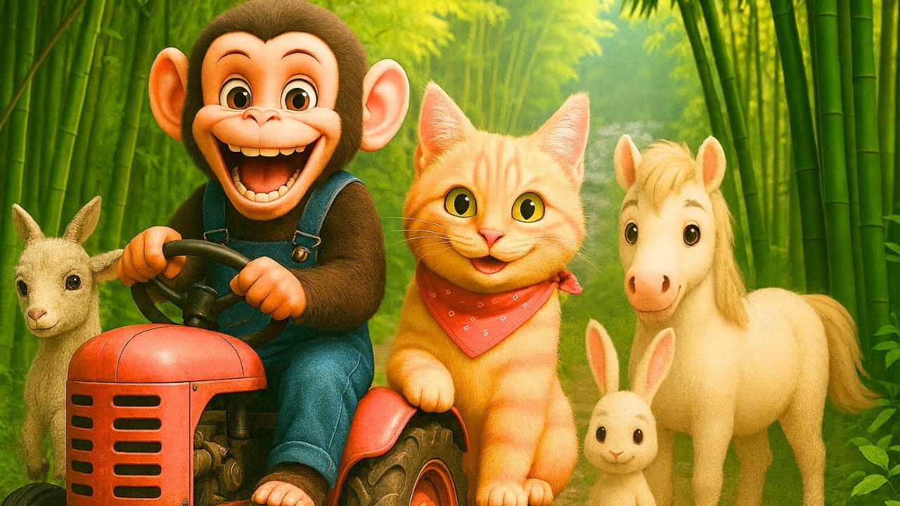 Monkey and Cat: Harvest Fruits, Sell Produce, Make Pizza, Bring Fresh Water, Visit the Fun Park