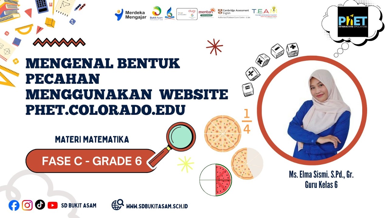 Math Grade 6 - Mengenal Bentuk Pecahan Menggunakan Website phet.colorado.edu - Oleh Ms.Elma