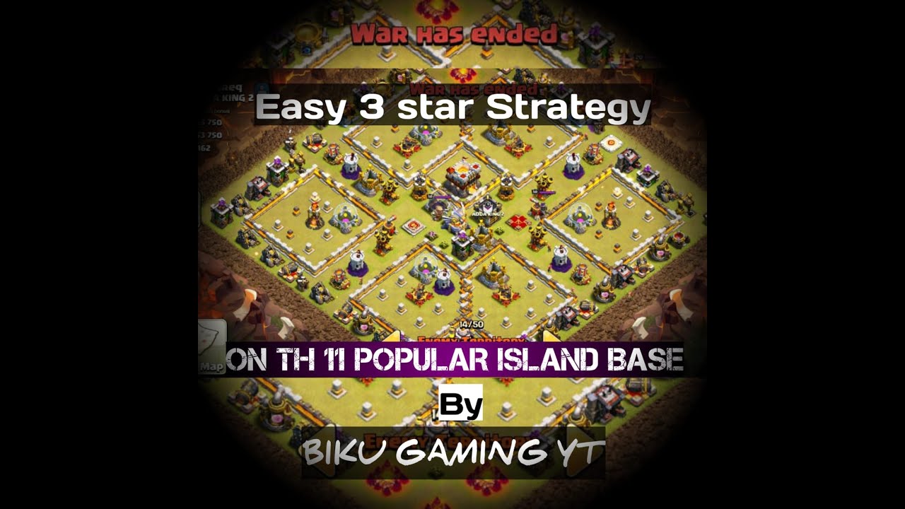 TH-11 # MOST POPULAR ISLAND BASE EASY TO GET 3 STAR