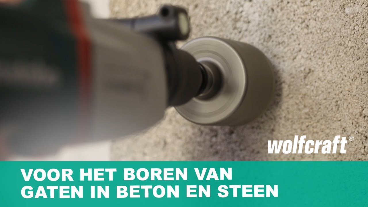 Boorkroon: voor het boren van gaten in beton en steen