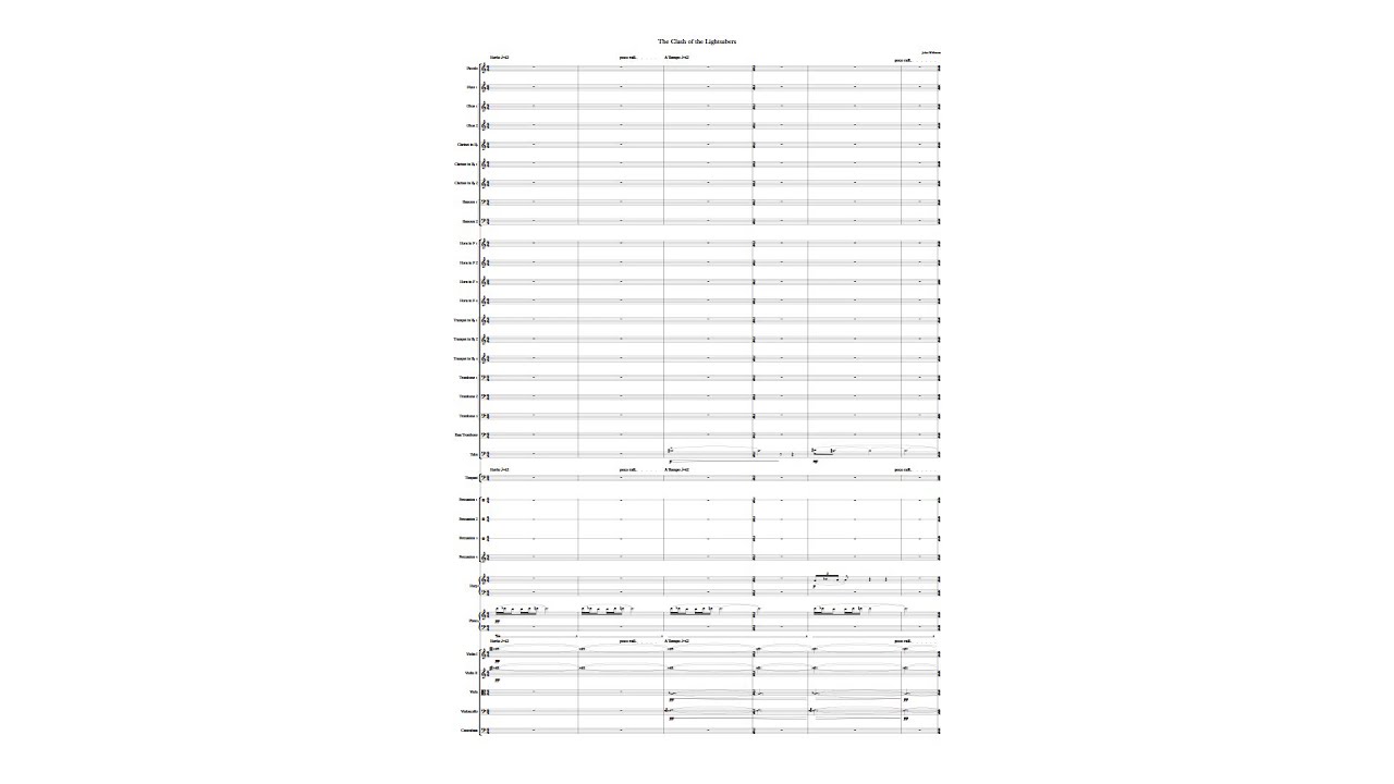 The Clash of the Lightsabers (Noteperformer 3, Sibelius 8)